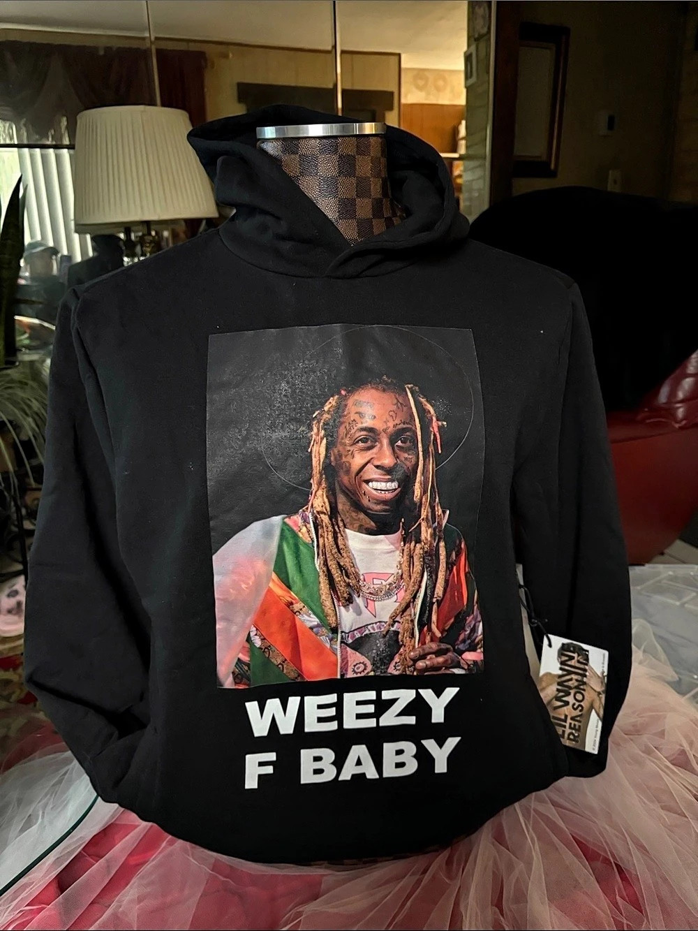 Reason Lil Wayne Weezy F Baby Portrait Hoodie Black